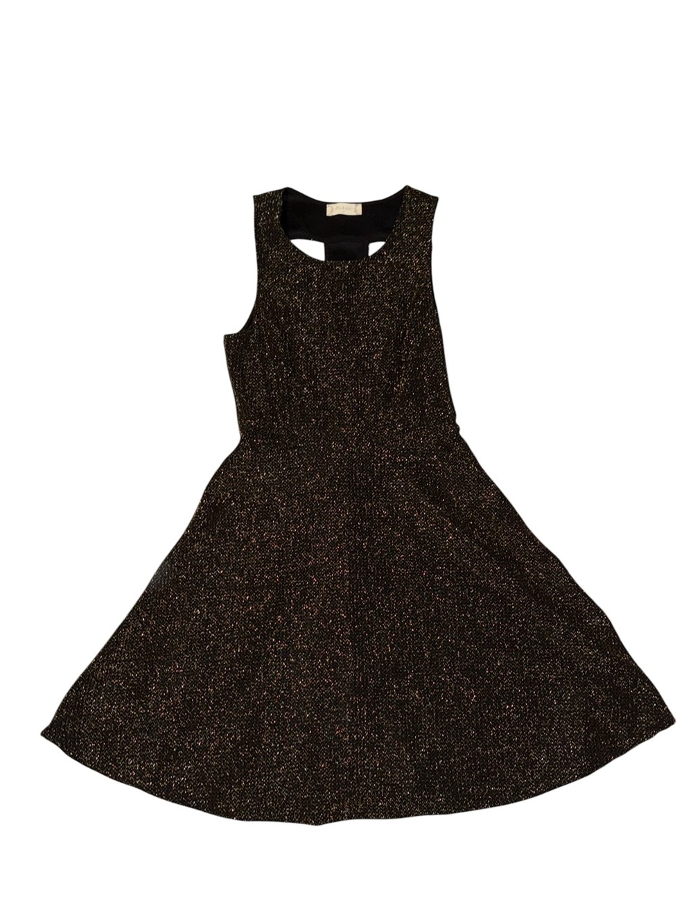 Womans Sparkle Black and Gold Party Dress